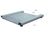 Платформенные весы MAS PM4RB-2.0, с RS-232, низкопрофильные (MI-B)