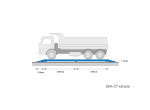 Автомобильные весы с полным заездом ВСА-С40000-5 (ширина 1м)