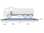 Автомобильные весы с полным заездом ВСА-С40000-10 (ширина 0,75м)