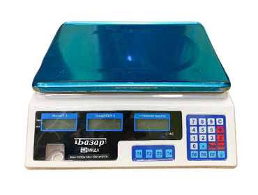 Весы торговые электронные МИДЛ МТ 15 МЖА (2/5; 230x330) «Базар Т», технологические